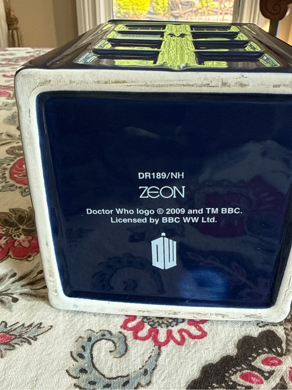 Police Public Call Box Dr. Who TARDIS Ceramic Cookie Jar